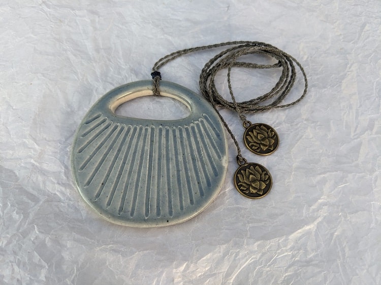 ceramic handmade pendant