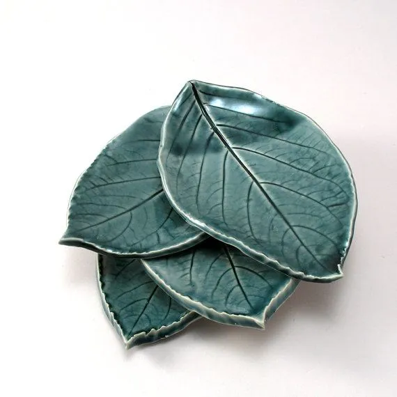 ceramic leaf dishes